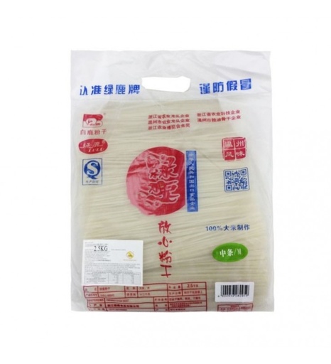 [30588] (M) BAILU Rice Stick Vermicelli 2.5kg | 白鹿粉干 (中条) 2.5kg